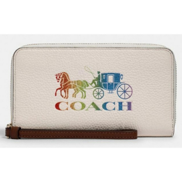 **SALE - 1 left** NEW Coach Leather Phone Wallet - Picture 7 of 9